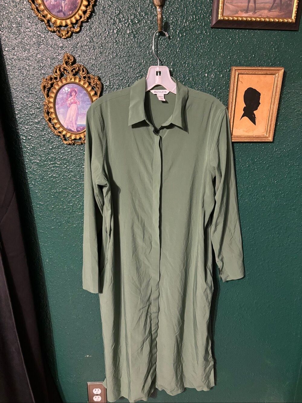 Athleta Sz Small Urbanite Dress Green Midi